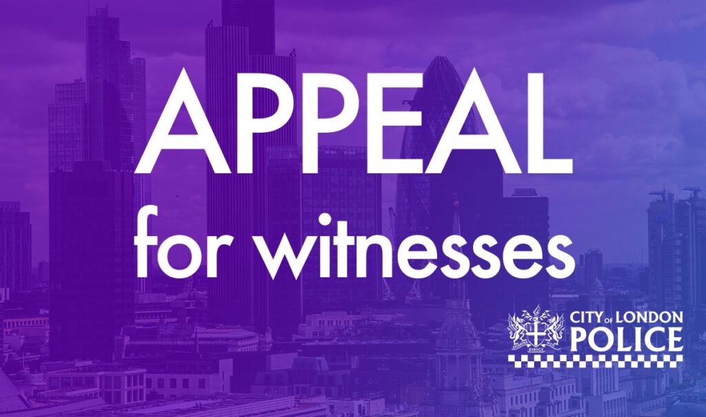 Appeal for information following attempted robbery on Bishopsgate