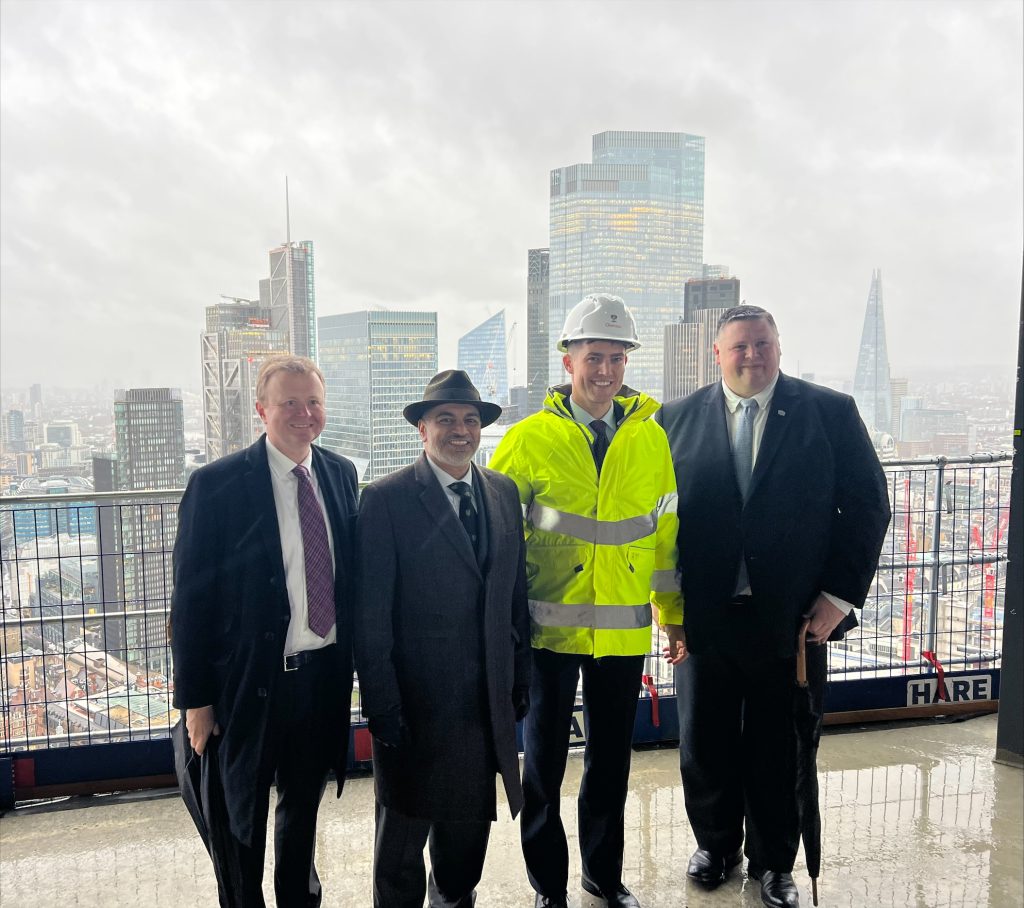 Bishopsgate: 2 Finsbury Avenue ‘Topping Out’ Ceremony
